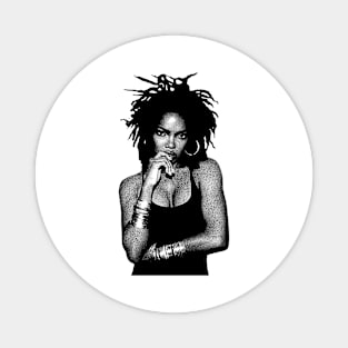 Lauryn Hill 80s 90s Vintage Magnet